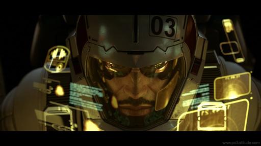 Deus Ex: Human Revolution - Адам Дженсен балуется по телефону
